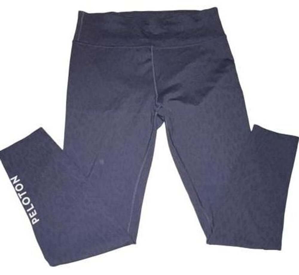Peloton Leggings Size L Blue Leopard Athletic Pants
